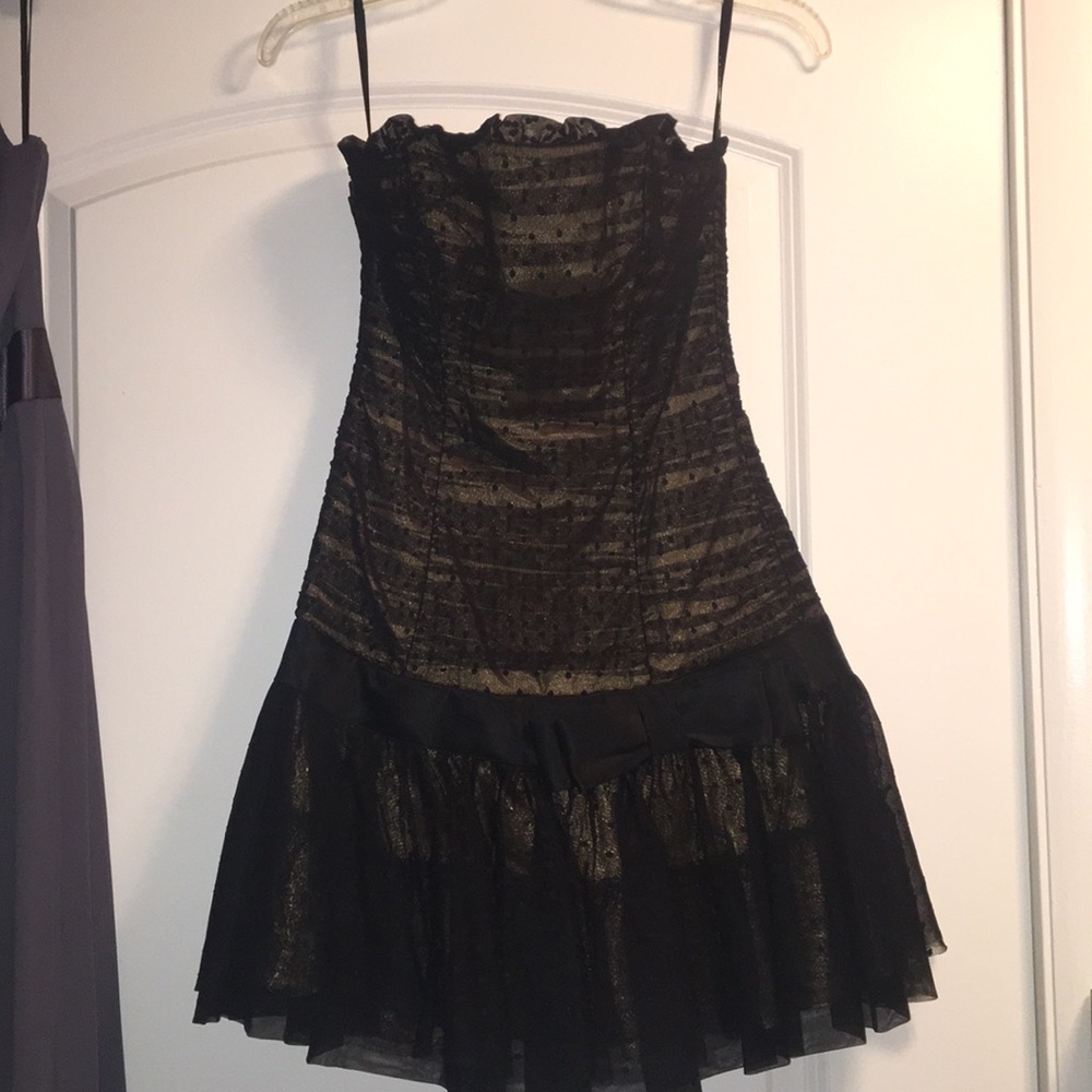 Betsey Johnson strapless short evening dress!